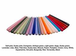 Handmade Taper Candles 24 Colours, Drip Resistant, Plant-Based Wax - Delivery Duty Paid To The Usa - thumbnail 1