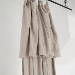 Drop Cloth Linen Curtains, Window Curtain Panel in Various Lengths, Custom Living Room Curtains - thumbnail 3