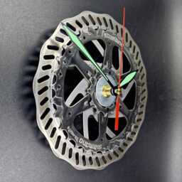 Recycled Bike Part Clock Handmade Steampunk Bicycle Wall Art - thumbnail 3