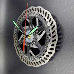 Recycled Bike Part Clock Handmade Steampunk Bicycle Wall Art - thumbnail 2