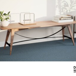 Modern Coffee Table, Small Table Decor, Rectangle Mid Century Natural Wood - thumbnail 2