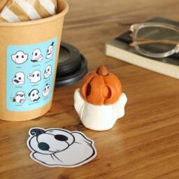 Mystery Ghost Figurine Box - Art Collectable With Sticker - thumbnail 4