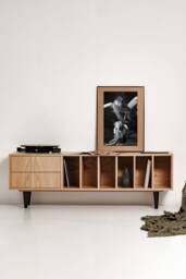 "Vinyl Record Cabinet Oak ""Marigold"
