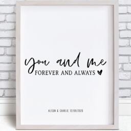 Personalised Love Quote Print, Anniversary Gift - Print Only - thumbnail 2