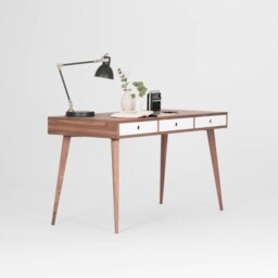 Kuub - Walnut Desk, Dressing Table, Bureau, Mid Century Modern - thumbnail 2
