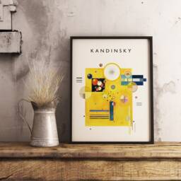 Kandinsky Poster, Soft Pressure, Wassily Wall Print, Bauhaus Abstract Art Decor, Housewarming Birthday Gift, Sizes A1/A2/A3/A4 - thumbnail 2