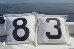 Nautical Sailcloth Cushion Cover Beach Home Decor, Marine Pillowcase, Sail Cloth Cushion, Deko Kissen - thumbnail 1