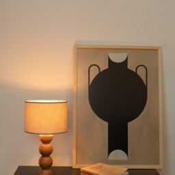 Minimalist Wooden Bedside Lamp Handcrafted Table Light - thumbnail 3