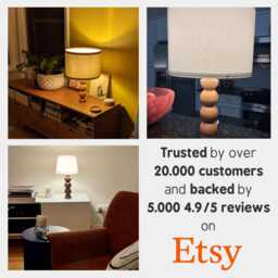 Minimalist Wooden Bedside Lamp Handcrafted Table Light - thumbnail 4