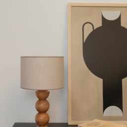 Minimalist Wooden Bedside Lamp Handcrafted Table Light - thumbnail 2