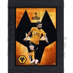 Wolverhampton Wanderers Fc Neves 21/22 Action Poster - Officially Licensed Product A4/A3 + Framed Option - thumbnail 2