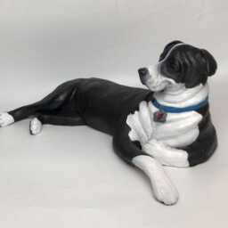 Custom Clay Pet Sculpture Staffordshire Bull Terrier Memorial - thumbnail 3