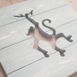 Monkey Reclaimed Wood Cutout Sign Wall Decor Jungle Theme Nursery - thumbnail 4