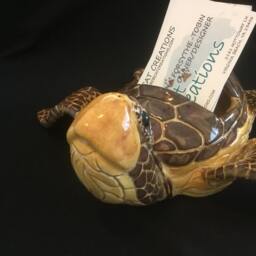 Sea Turtle Kemp's Ridley Tortoise Loggerhead Baby Business Card Holder - thumbnail 3