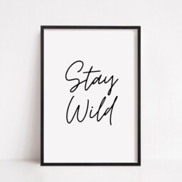 Children's Prints - Stay Wild Kids Print Bedroom Playroom - thumbnail 2