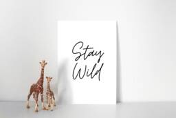 Children's Prints - Stay Wild Kids Print Bedroom Playroom - thumbnail 1