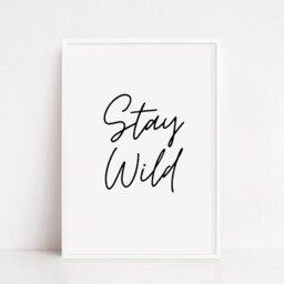 Children's Prints - Stay Wild Kids Print Bedroom Playroom - thumbnail 3