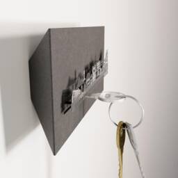Lyon Skyline Key Rack - Stainless Steel, France Souvenir - thumbnail 3