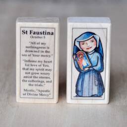 Divine Mercy & St Faustina Saint Blocks // Catholic Toys By Almondrod - thumbnail 3
