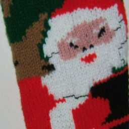 Personalized Hand Knitted Christmas Stocking - thumbnail 2
