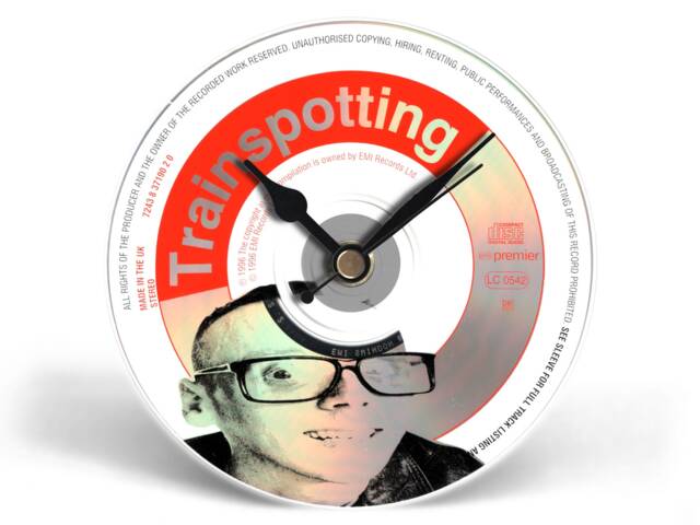 Trainspotting Cd Clock - image 1