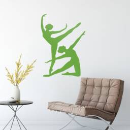 Dance Women Vinyl Wall Decal Silhouette Dancers Room Dancing Art Stickers Mural - #2585Di - thumbnail 2