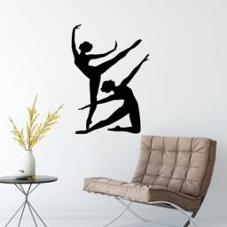 Dance Women Vinyl Wall Decal Silhouette Dancers Room Dancing Art Stickers Mural - #2585Di - thumbnail 1