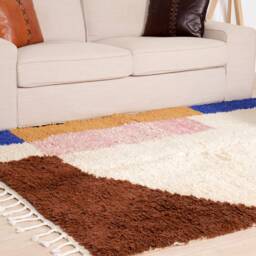Authentic Moroccan Rug, Beni Ourain Rug 5x7 Ft - thumbnail 3