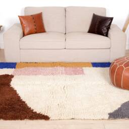 Authentic Moroccan Rug, Beni Ourain Rug 5x7 Ft - thumbnail 2