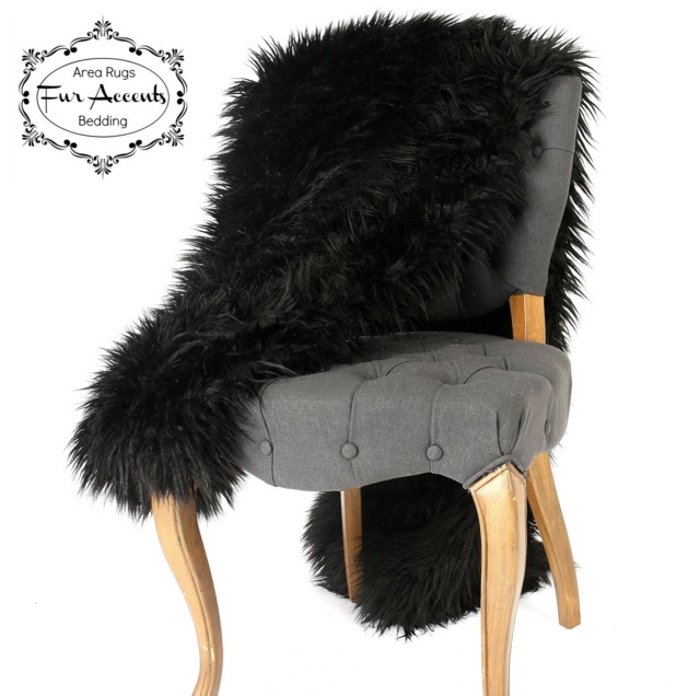 Plush Faux Fur Throw Blanket - Shag Bedspread, Usa Made - image 1