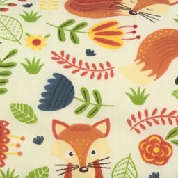 Fox Reading Pillow Embroidered Story Book Pocket Cushion - thumbnail 4