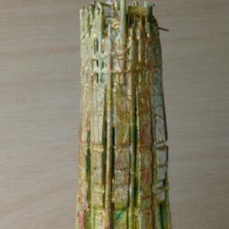 Tower Of Babel, Mixed Media Small Sculpture, Found Objects, Wood - thumbnail 4