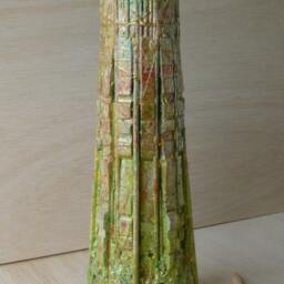 Tower Of Babel, Mixed Media Small Sculpture, Found Objects, Wood - thumbnail 3