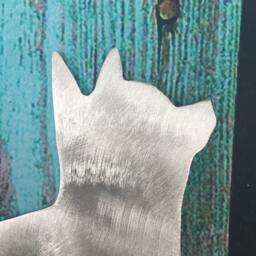 Chihuahua, Adorable Dog Christmas Tree Topper, Star, Holiday Decoration, Aluminum, Metal, Art, Unique Gift Idea - thumbnail 3