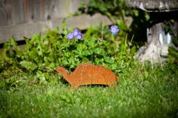 Metal Tortoise Lawn Ornament, Garden Art Decor, Ready To Rust - thumbnail 1