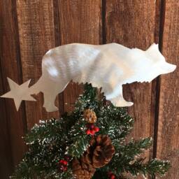 Border Collie Star, Dog Christmas Tree Topper, Wreath Decoration, Holiday Wall Art, Plant Stake, Pet Memorial, Aluminum