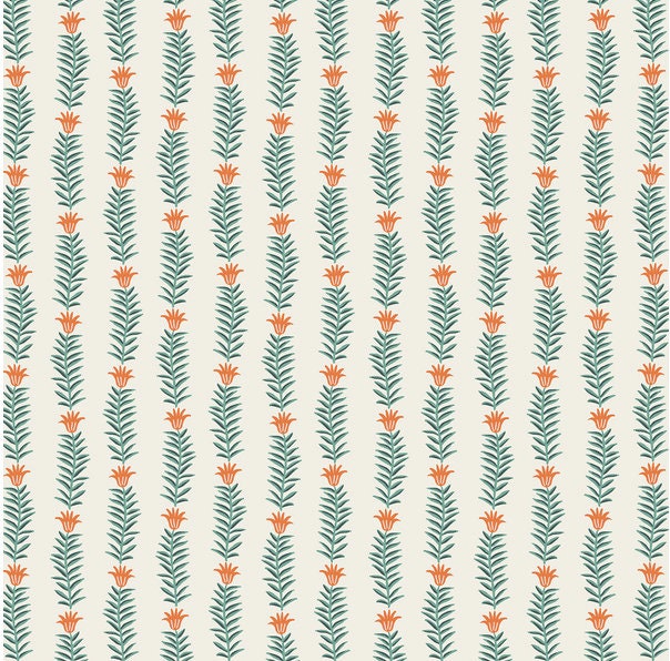 Floral Rifle Paper Co. Crib Sheet Vine Garden Red Flowers - image 1