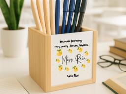 Personalised Pencil Pot, Teacher Gifts, Desk Organiser, Gifts For Her, Thank You Teachers, Pen Pot - thumbnail 1