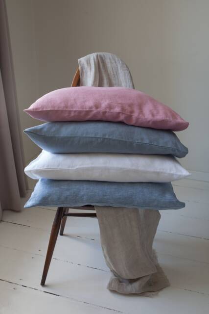 King Linen Pillowcases Set Of 2 - Softened Stonewashed Bedding Natural Pillow Covers - image 1