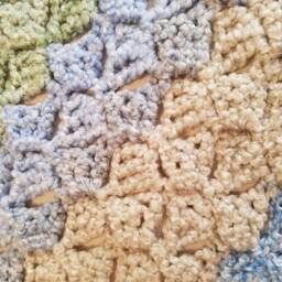 Baby Blanket Soft Fluffy Corner To Wheelchair Lap Receiving Blanket Tummy Time Floor Mat Afghan Homespun Beachside Stripes - thumbnail 3
