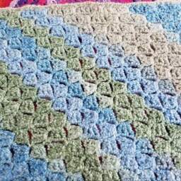 Baby Blanket Soft Fluffy Corner To Wheelchair Lap Receiving Blanket Tummy Time Floor Mat Afghan Homespun Beachside Stripes - thumbnail 2