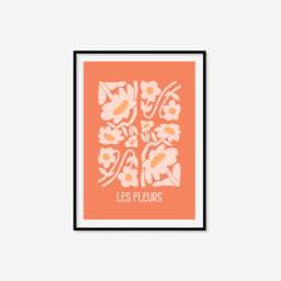 Retro Les Fleurs Print - Flower Print, Cute Plant Art, Colourful Boho Lover Gift, Living Room Prints, Bedroom Art - thumbnail 2