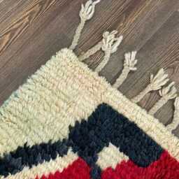 Handmade Azilal Berber Rug, Moroccan Woven Wool Floor Rug - thumbnail 3