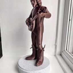 Billy Connolly Statue - Bronze Effect Figure With Banjo & Famous Banana Boots - thumbnail 3