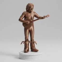Billy Connolly Statue - Bronze Effect Figure With Banjo & Famous Banana Boots - thumbnail 1