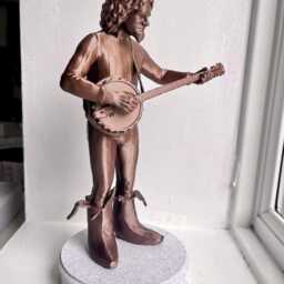 Billy Connolly Statue - Bronze Effect Figure With Banjo & Famous Banana Boots - thumbnail 2