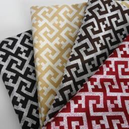 Red Greek Key Pillow Cover Modern Burgundy Throw Cushion - thumbnail 2