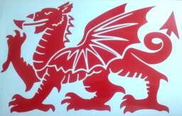 Welsh Dragon Decal Sticker Vinyl Car Bonnet Side Wall Art Graphic Silhouette Van Lorry Motorhome Campervan Tribal Wales