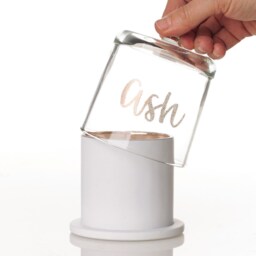 Personalised White Soy Candle With Glass Cloche - thumbnail 3