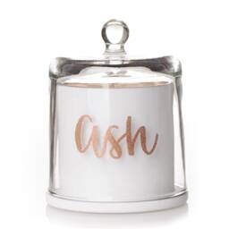 Personalised White Soy Candle With Glass Cloche - thumbnail 2